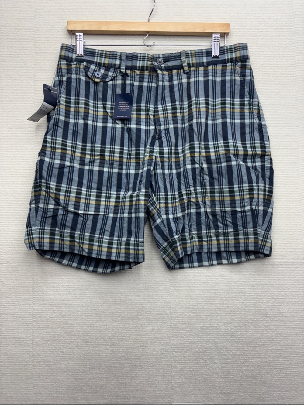 New Polo Ralph Lauren | vintage Men's Blue Plaid Casual Shorts 34 India madras